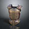 Ancient Ornate Armor With Intricate Golden Patterns And Traditional Craftsmanship