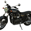 Modern Motorcycle Triumph Motorcycle 3d model