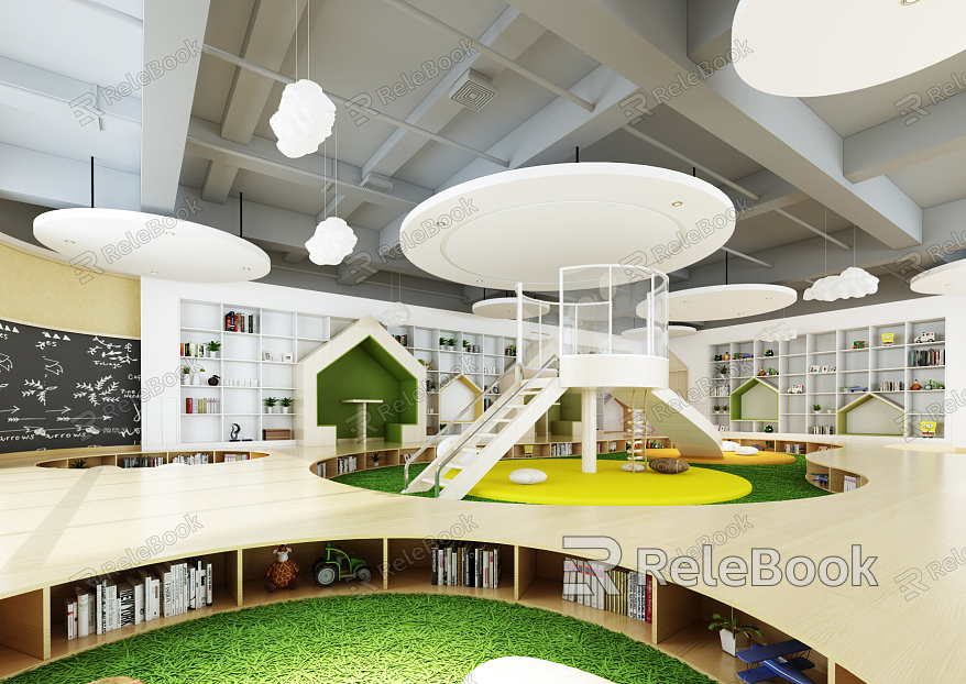 Modern Kindergarten Classroom model