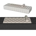 Bed End Stool Sofa Stool Bench 3d model
