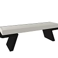 Modern Sofa Bench Minimalist Bench 3d model