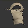 Beige Protective Hood With Transparent Face Shield For Daily Living Supplies