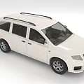 White Station Wagon Exterior Design With Roof Rack Black Windows And Silver Wheels