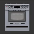 Stainless Steel Gas Stove Oven Kitchen Appliance Featuring Multiple Burners And Modern Design