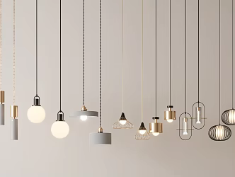 Modern chandelier decorative lamp 3d model