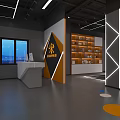 Modern Fitness Studio Interior With Wooden Flooring Gray Walls Ceiling Lights Mirrors And Fitness Balls