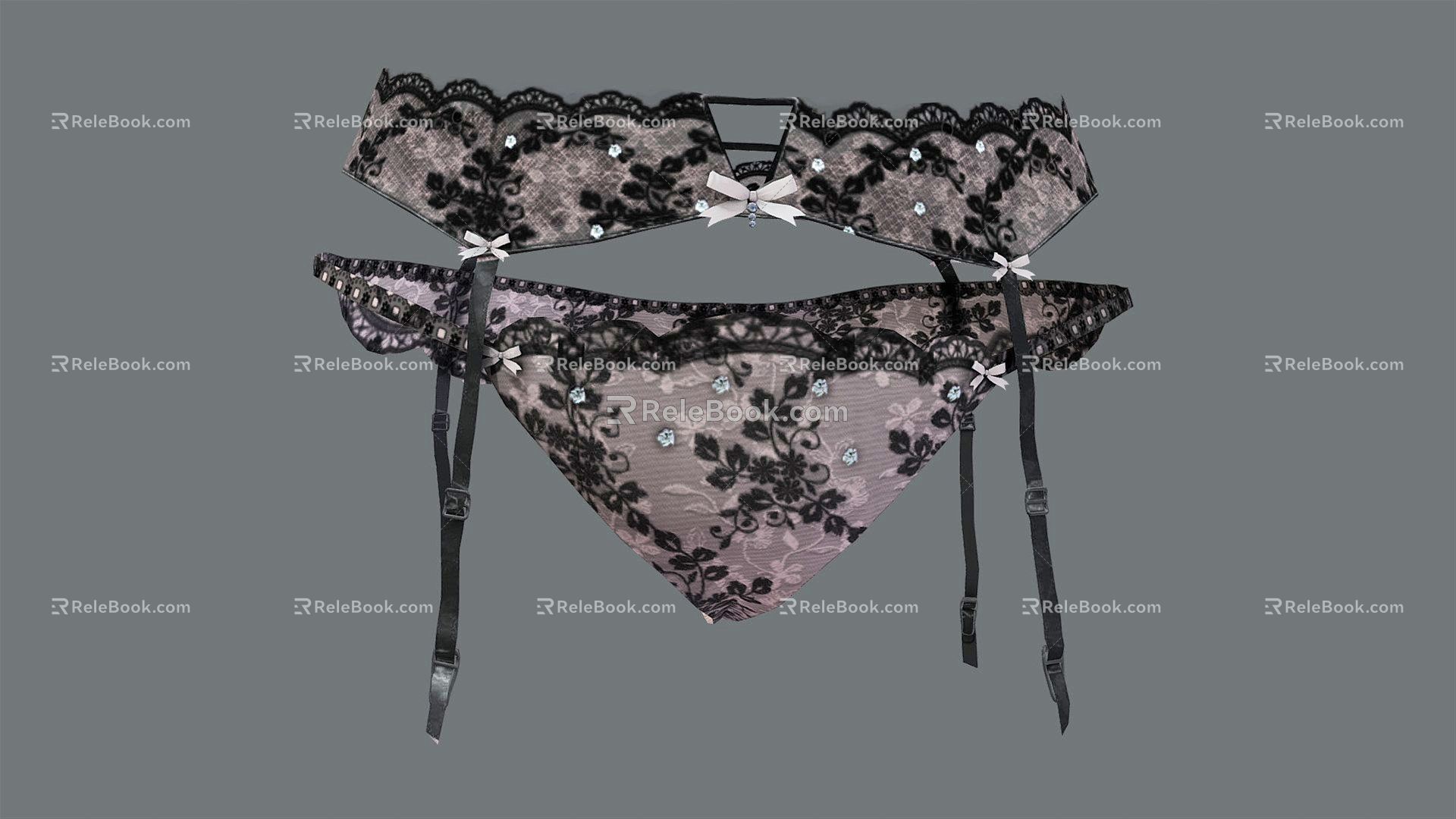 Modern Panties Lace Panties 3d model