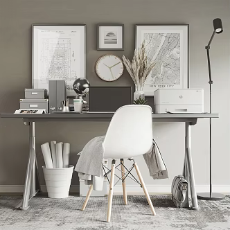 modern desk chair 3d model