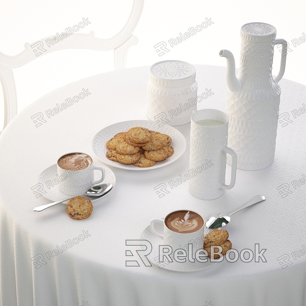 Modern Tableware Tableware Combination model