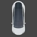 Sleek White Tesla Sedan With Black Windows And Modern Alloy Wheels Exterior Design