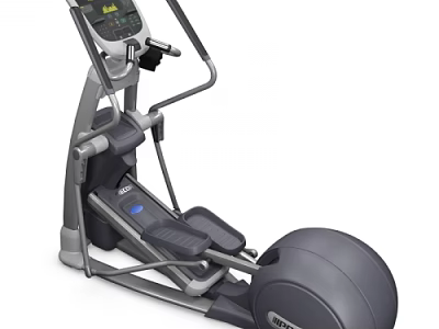 Modern Elliptical Trainer Fitness Equipment With Electronic Console Ergonomic Handles And Smooth Flywheel 3d model