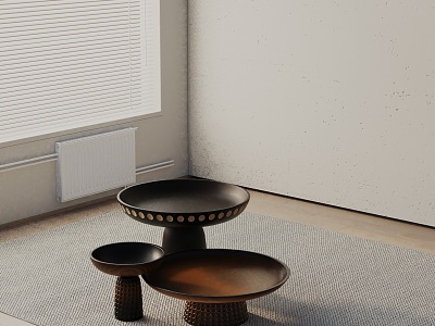 Modern coffee table model