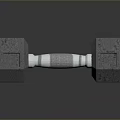 Sturdy 25 Pound Hexagon Dumbbell With Textured Handle And Metal Plates