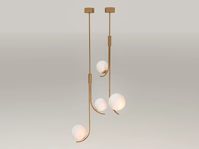 chandelier spherical chandelier glass chandelier light fixture 3d model