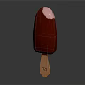 Delicious Chocolate Coated Popsicle With Pink Top On Wooden Stick Featuring RZL Engraving
