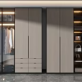 Modern Wardrobe Design Featuring Glass Doors Internal Storage Drawers Hanging Areas And Lighting