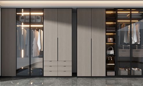 Modern wardrobe 3d model