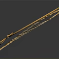Elegant Gold Headband With Bow Design And Dainty Chain Details
