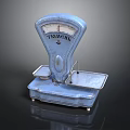 Vintage Blue TISAGHE Scale With Metal Trays And Retro Design