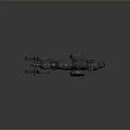 Mechanical Dog Game Movie Character With Spiked Metal Body And Gear Details