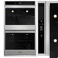 Stainless Steel Modern Kitchen Appliances Set Including Refrigerator Cooktop And Oven