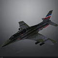 Military Aerospace Aircraft Model With Camouflage Paint And Cockpit Design