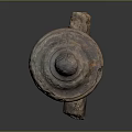 Rusted Ancient Cannon as Historical Weapon with Weathered Metal Surface and Vintage Design