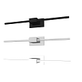 Modern Wall Sconces With Minimalist Linear Design And LED Light In Black White Silver Finishes