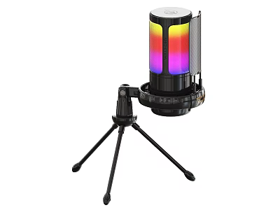 Entertainment Electronics Device With RGB Colorful Light And Tripod Stand 3d model