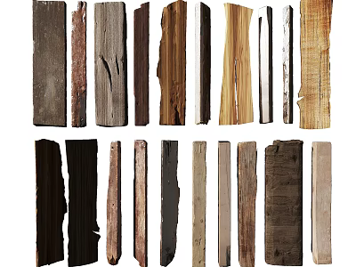 Various Natural Stone And Wood Slabs For Interior Design Projects 3d model