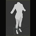 Black Women's Formal Suit Set with Blazer Pants and Matching Shoes