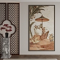 New Chinese Decorative Painting 3d model