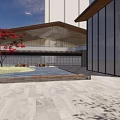 New Chinese Style Sales Office Building New Chinese Style Display Area Modern Style Sales Office Building 3d model