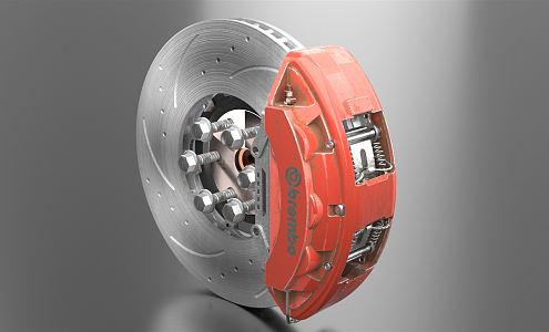 modern mechanical parts brake 3d model