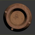 Decorative Reddish Brown Clay Vase With Wavy Patterns And Handles