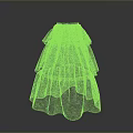 Man Wearing Purple Tiered Ruffled Cake Skirt With Flowy Layers