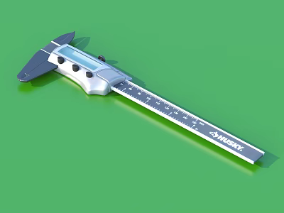 Shark Vernier Caliper With Digital Display And Scale For Home Precision Measurement 3d model