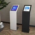 Public Facilities Featuring White And Black Standing Information Displays For Poster Design
