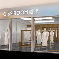 Modern Women's Shop 3d model