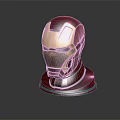 Iconic Iron Man Helmet With Metallic Red And Gold Shiny Detailed Design For Fans