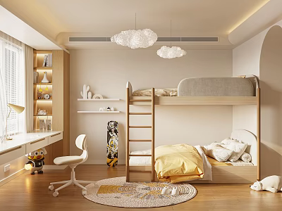 Nordic Children's Room Universal Children's Room 3d model