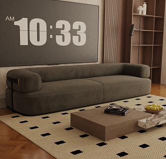 Three-seat sofa 3d model