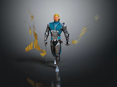 Western Samurai Western Warrior Western Hero Western Warrior Knight Hero Ancient Warrior Paladin 3d model