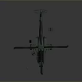 Military Attack Helicopter With Detailed Rotor System Weaponry And Fuselage Design