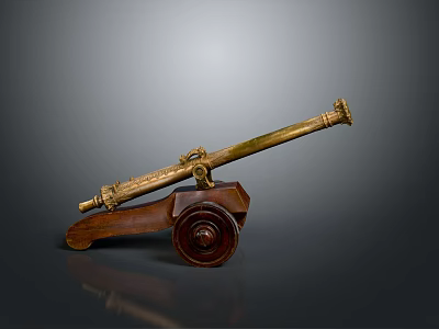 Artillery Gun Artillery Ship Gun Siege Gun Cannon Anti-aircraft Breaking Heavy Gun Heavy Gun 3d model