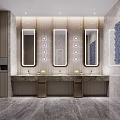Modern Luxury Real Estate Sales Office Interior With Artistic Floating Chandelier And Project Sand Table
