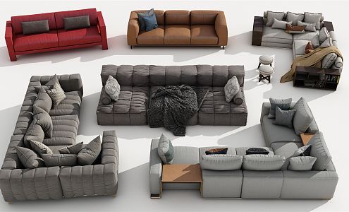 Modern Combination Sofa 3d model