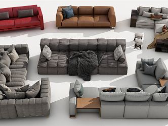 Modern Combination Sofa 3d model