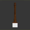 Scenic Outdoor Landscape Featuring Wooden Handrail Black Metal Balusters Decorative Scrolls And White Base