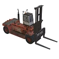 Heavy Duty Industrial Forklift With Cab Forks And Lifting Mechanism For Material Handling